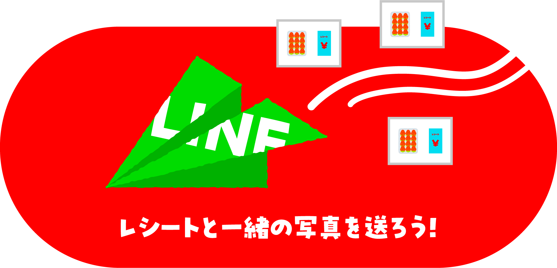 購入時のレシートと一緒に1枚の写真で撮影