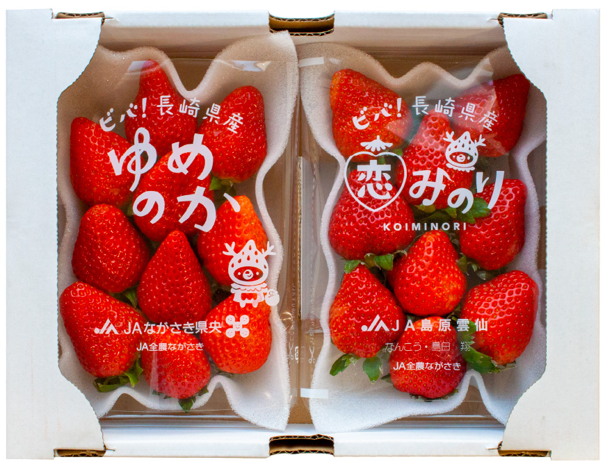 いちごパック 品種：恋みのり、ゆめのか